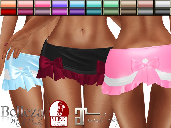 "SL" Cute skirt with bow