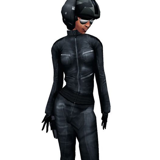 Unisex Jumpsuit Overall with Flight Jacket "Jet Grey" with sculpted Mandarin Collar, rolled up Sleev