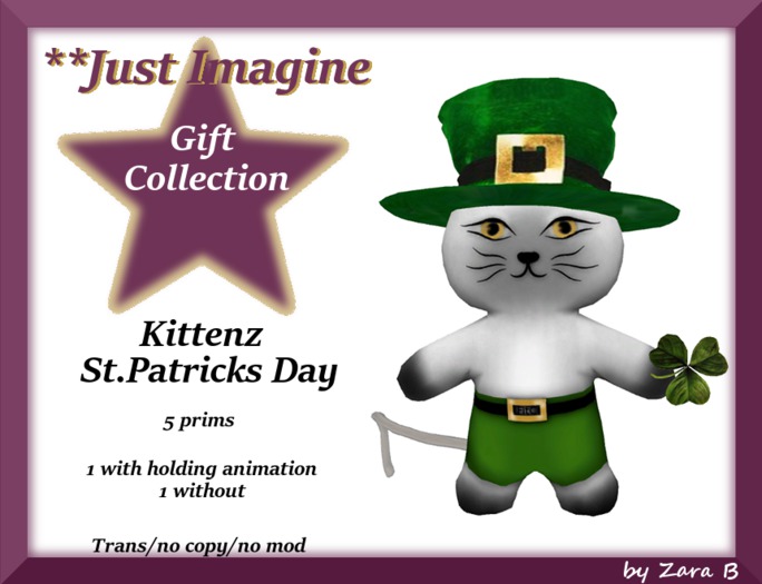 ** Just Imagine St Patricks Day Kittenz by Zara B 