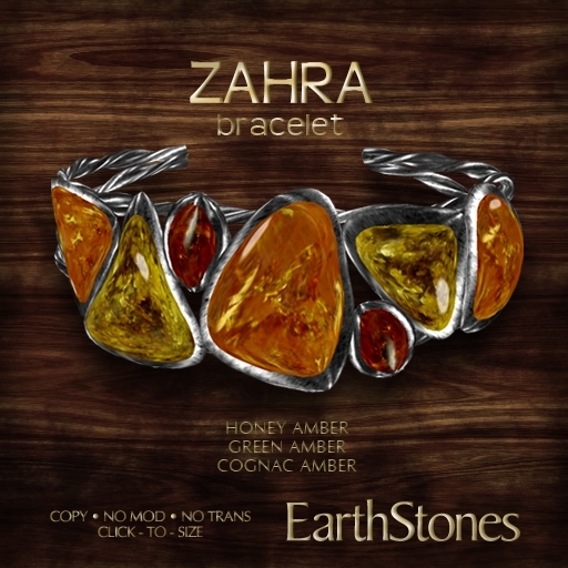 EarthStones Zahra Bracelet - Amber (BOX)