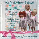 MBB * Hearts Pink Dress Outfit (TD&Bebe)