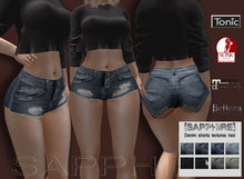  [SAPPHIRE] denim shorts textures hud