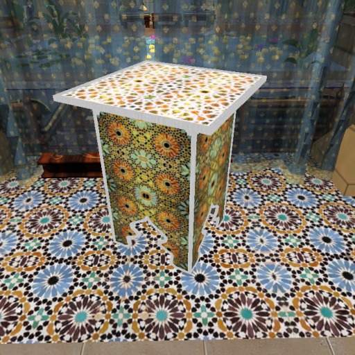 Arabica Small Table ~ Tahari Flower