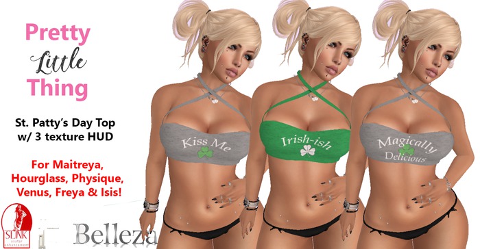 {PLT} St Patty's Day Top w/HUD