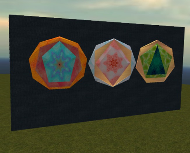 polygon based ornaments to put on walls and floors