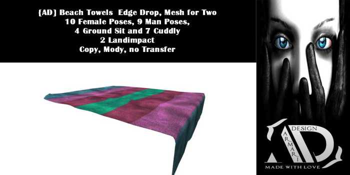 {AD} Beach Towels  Edge Drop (Box)