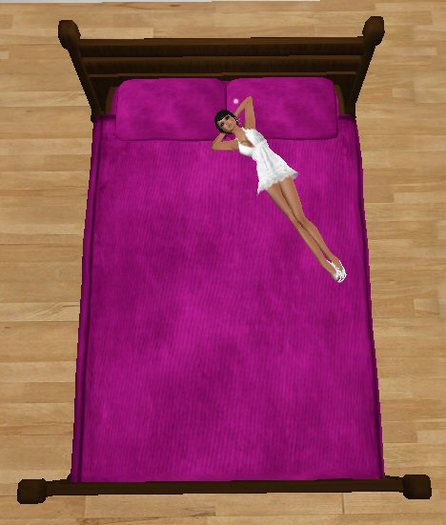 Cute Fun Pose Bed - Almost Free! - Deep Pink