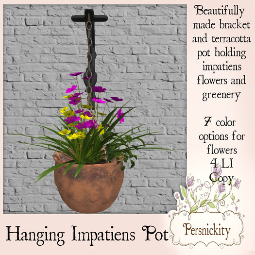 Hanging Impatiens Pot