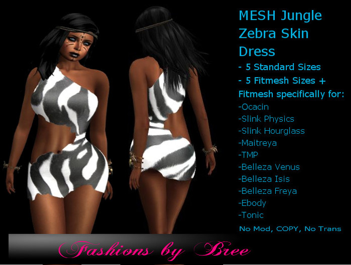 Jungle Cutout Dress Zebra [Wear me to unpack]
