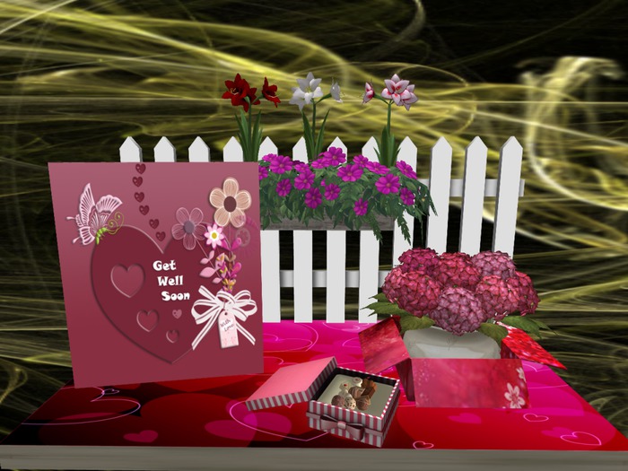 Get Well Soon Card & Decor V184