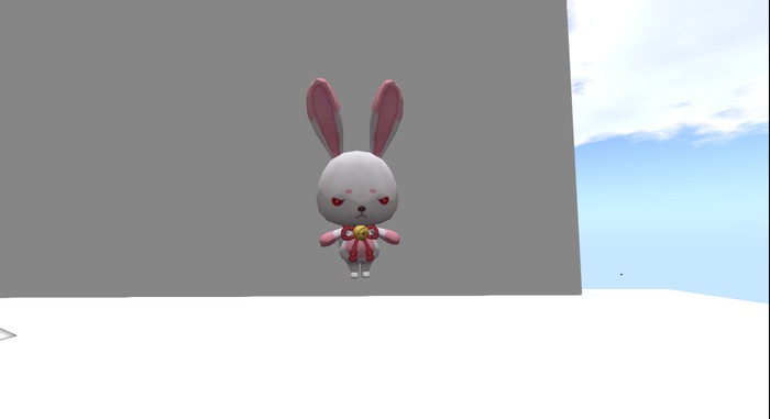 angry bunny full perm toy