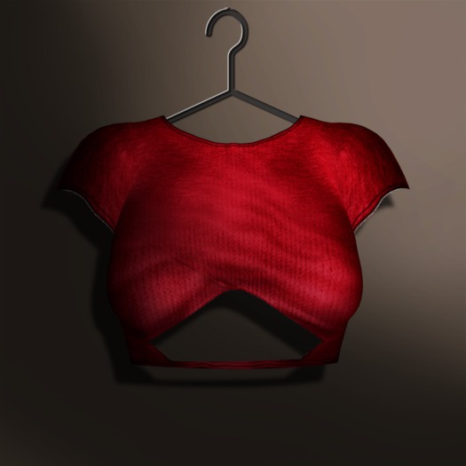 Naive. Crossed Front T-Shirt - Wine