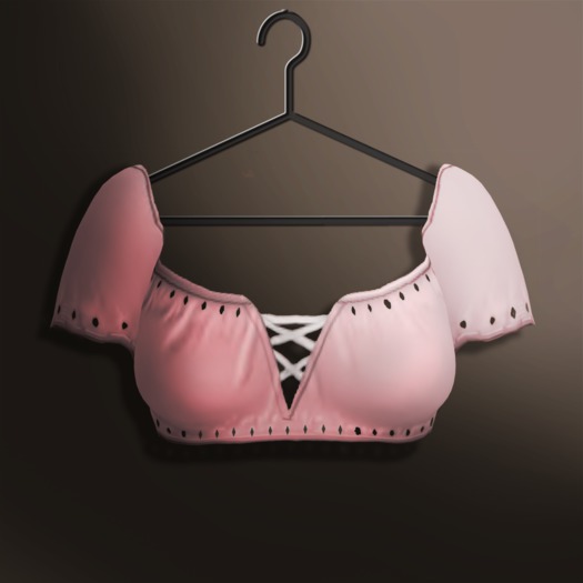 Naive. Boho Style Crop Top - Pink
