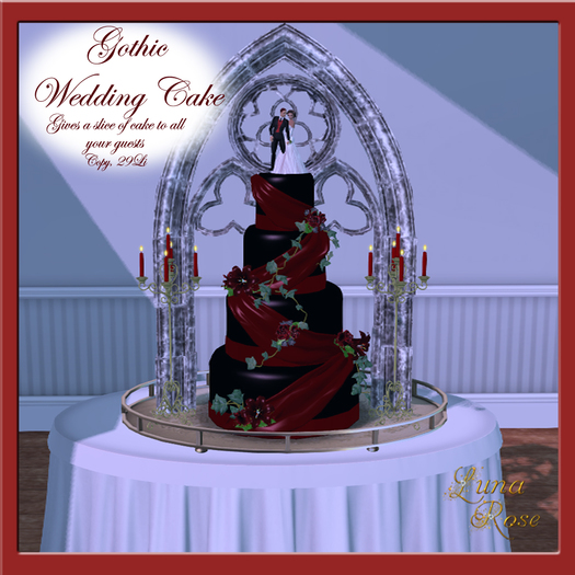 Gothic Wedding Cake - Add and Touch