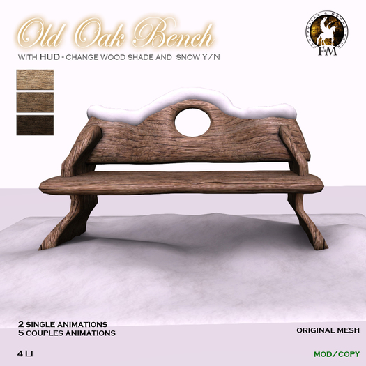 F&M * Old Oak Bench [boxed]
