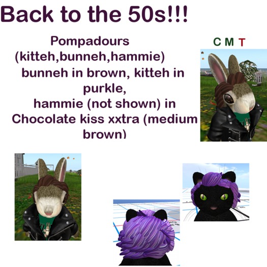 *Tiny B's Designs*Pompadours for da boyz -Back to da 50s