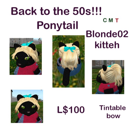 *Tiny B's Designs*Ponytail back to 50s blonde02 kitteh