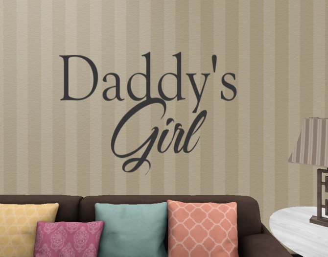 {PLT}Daddy'sGirl WALL DECAL