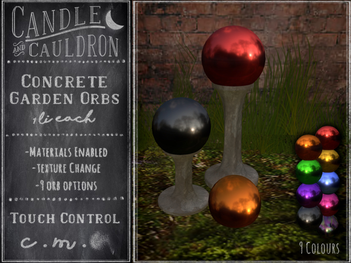 {C&C} Concrete Garden Orbs **ADD ME**