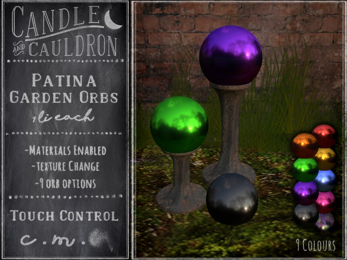 {C&C} Patina Garden Orbs
