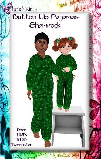 {M} Shamrock PJs [All Sizes] [Unpacker HUD]