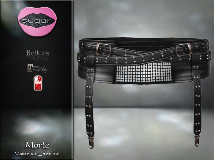 :-:SUGAR:-: Morte Skirt {BLACK}