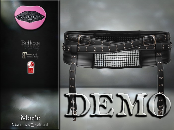 :-:SUGAR:-: Morte Skirt {BLACK} DEMO