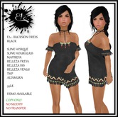 Etc. BUCKSKIN DRESS BLACK