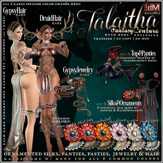 !dM Talaitha **BLACK RUBY** Set (BOX #2A & #2B LARA)