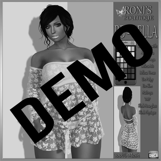 RB - BELLA (Dress & Thong Set) - DEMO - (Add to unpack)