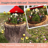 The Gnomes Home Tree Stump By Snuggles Boxed