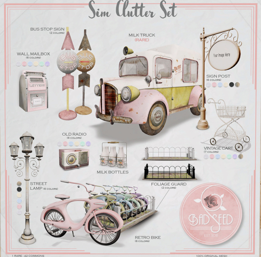 Sim Clutter - Old Radio - Purple