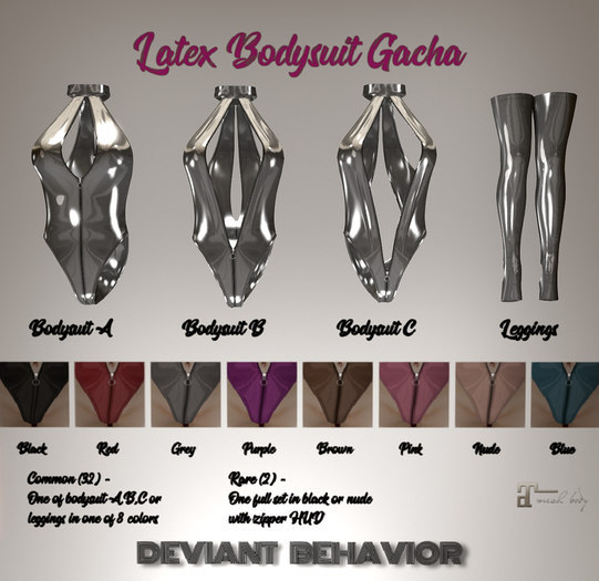 DB - Latex Bodysuit A (purple)