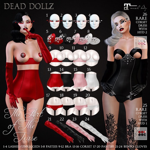  8. Dead Dollz - The Art of The Tease - Pasties White 