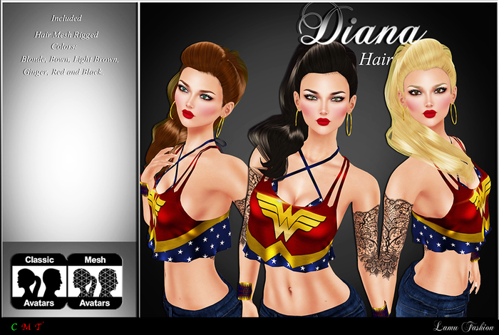 -Lamu Fashion-Hair Mesh *Diana*
