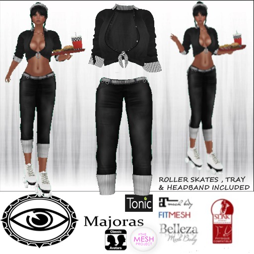 Majoras Waitress on Roller Skates