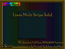 !Kushi! LinenMultiStripeSOLID Textures -WEAR TO UNPACK