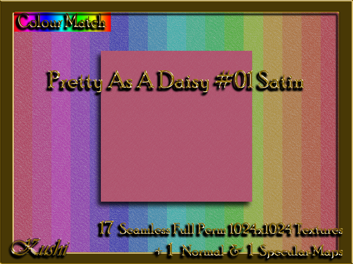 Pretty Solid Second Life Marketplace - Pretty As A Daisy #01 Satin Solid Seamless ...