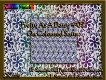 Pretty As A Daisy #02 On Coloured Satin Seamless Textures