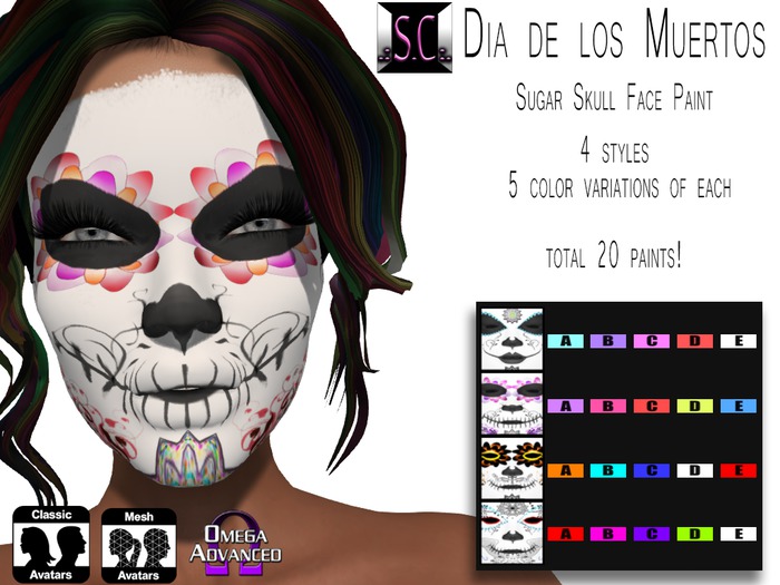 .:S.C:. Makeup - Sugar Skull Facepaint