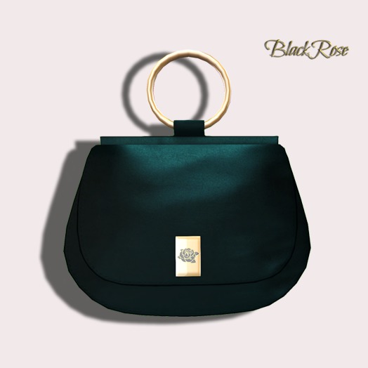 BlackRose Ring Handles Bag Cyan
