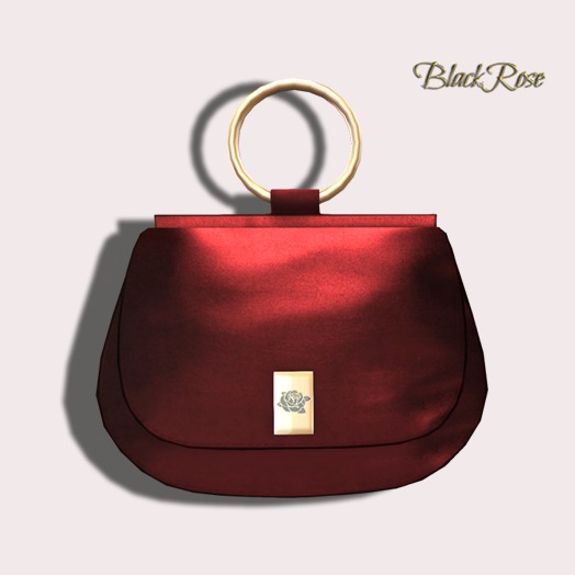BlackRose Ring Handles Bag Red