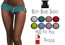 .:S.C:. Booty Board Shorts - Fat Pack - Slink Physique