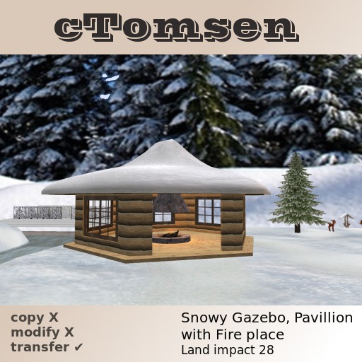 Snowy Gazebo, Pavillion