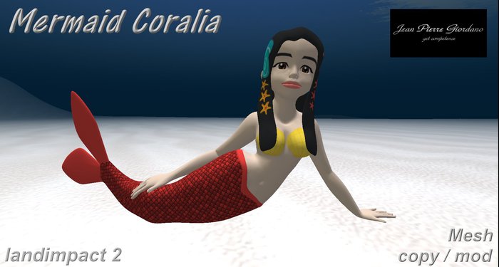 Mermaid Coralia mesh 