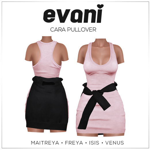 #EVANI-Cara pullover BLACK