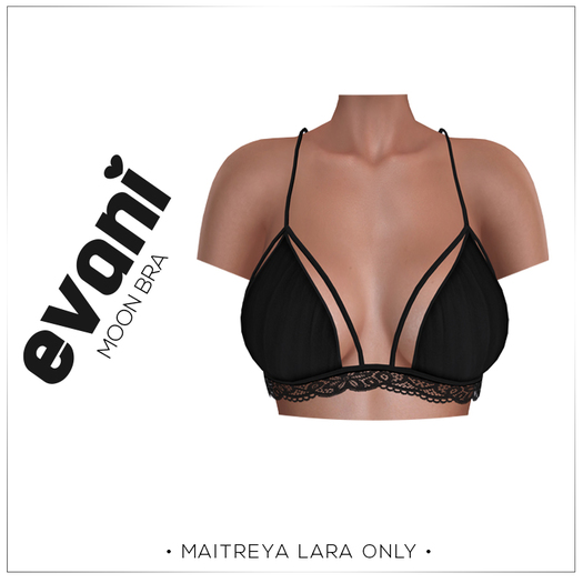 #EVANI-Moon bra BLACK