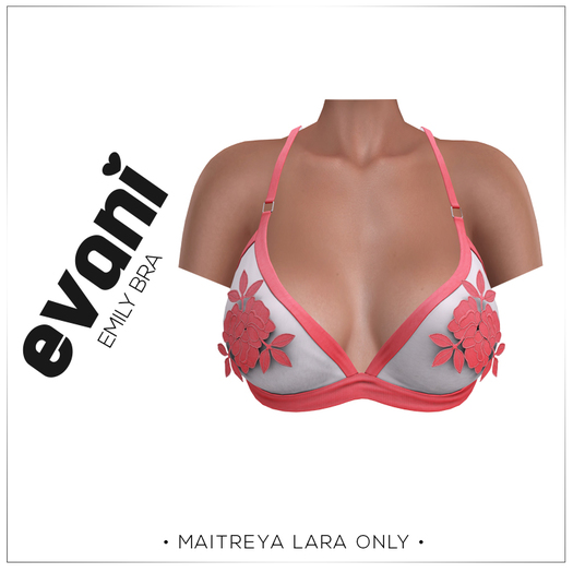 #EVANI-Emily bra CORAL