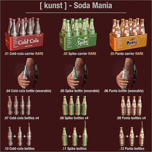 .09 [ kunst ] - Panta bottles x4