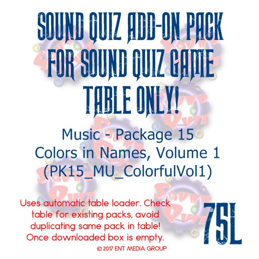 Sound Quiz PK15_MUS_ColorfulVol1 add on pack